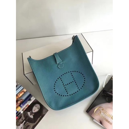 Hermes Evelyne 30cm Messenger Bag E3301 Light Blue