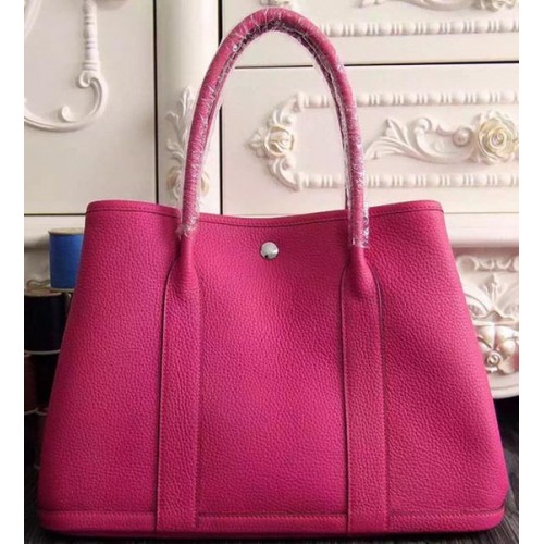 Hermes Garden Party 36cm 30cm Tote Bag Original Leather Rose