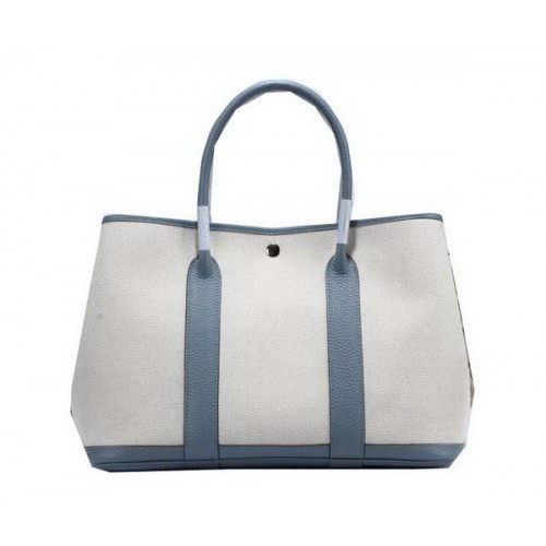 Hermes Garden Party 36cm Tote Bag Canvas SkyBlue