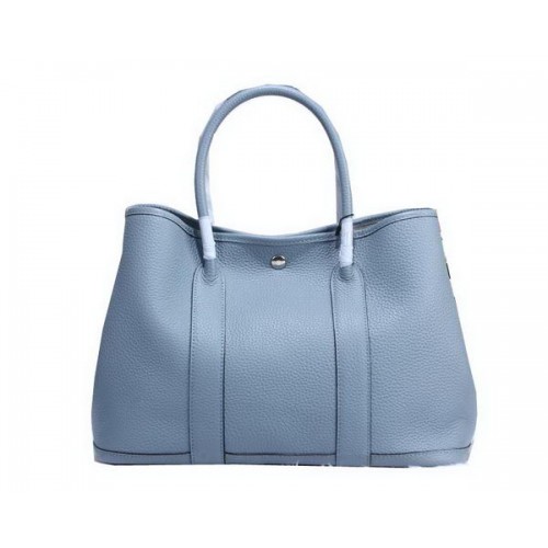 Hermes Garden Party 36cm Tote Bag Grainy Leather SKyBlue