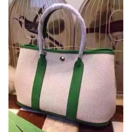Hermes Garden Party 36cm Tote Bags Canvas HGP1927 Green