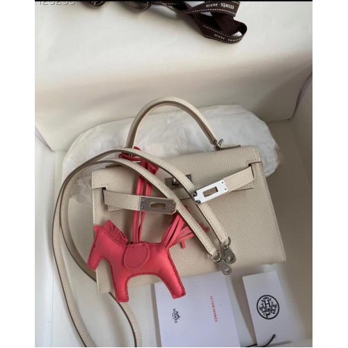 Hermes Kelly 28cm Shoulder Bags Epsom Leather KL28 Cream