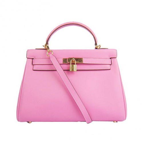 Hermes Kelly 32cm Bags Togo Leather 6108 Pink Golden