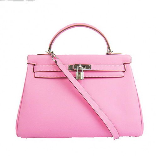 Hermes Kelly 32cm Bags Togo Leather 6108 Pink Silver