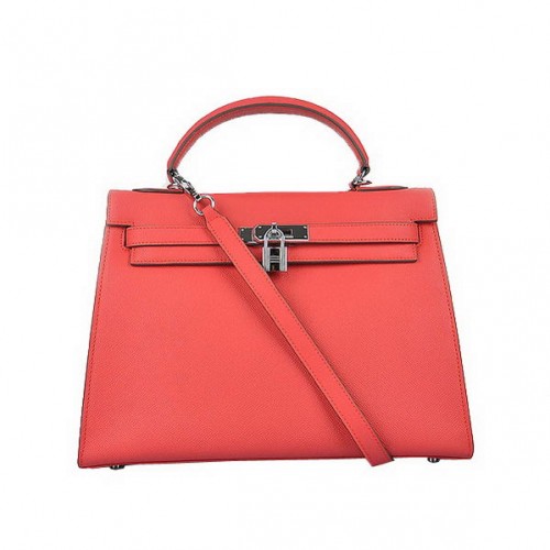 Hermes Kelly 32cm Bags Togo Leather Light Red