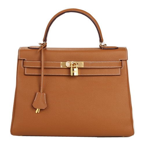Hermes Kelly 32cm Shoulder Bag Wheat Original Leather K32 Gold