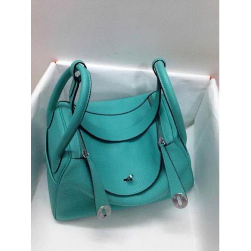 Hermes Lindy 30CM Original Leather Shoulder Bag HLD30 Green