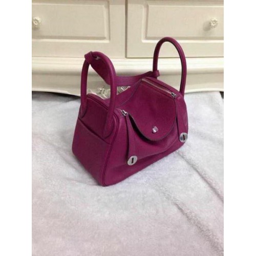 Hermes Lindy 30CM Original Leather Shoulder Bag HLD30 Purple