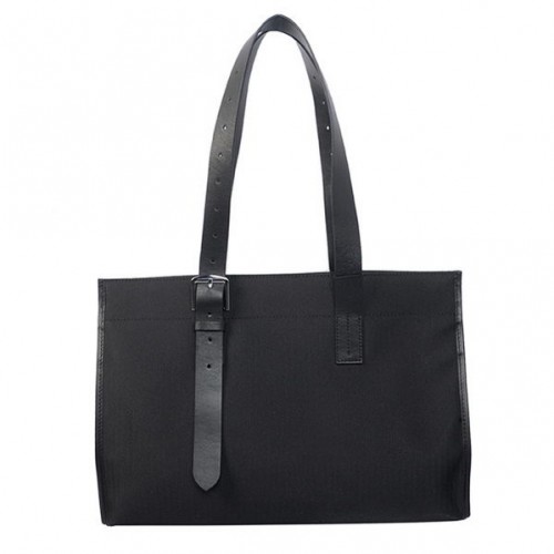 Hermes Shoulder Bag Canvas Leather H1674B Black
