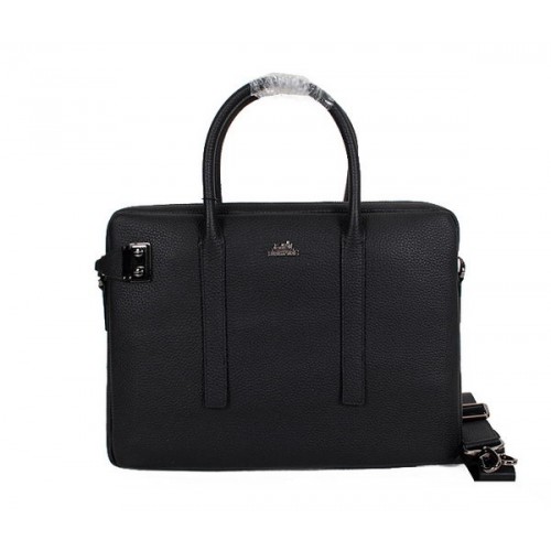 Hermes Original Calf Leather Briefcase M33991 Black