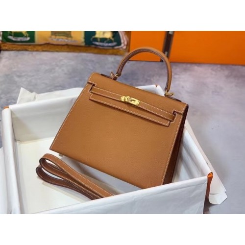 Hermes Original Epsom Leather KEL2578 brown
