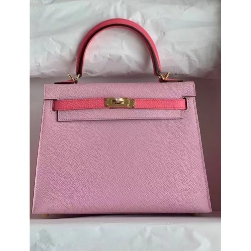 Hermes Original Epsom Leather KEL2578 pink&rose