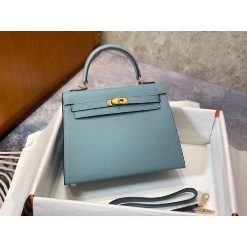 Hermes Original Epsom Leather KEL2578 skyblue