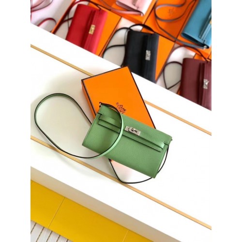 Hermes Original kelly espom leather to go woc Bag H4087 green