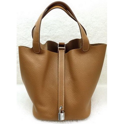 Hermes Picotin Lock 22cm Bags Litchi Leather HPL1048 Wheat