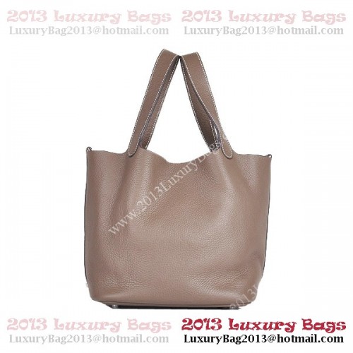 Hermes Picotin Lock MM Bag in Clemence Leather 8616 Khaki