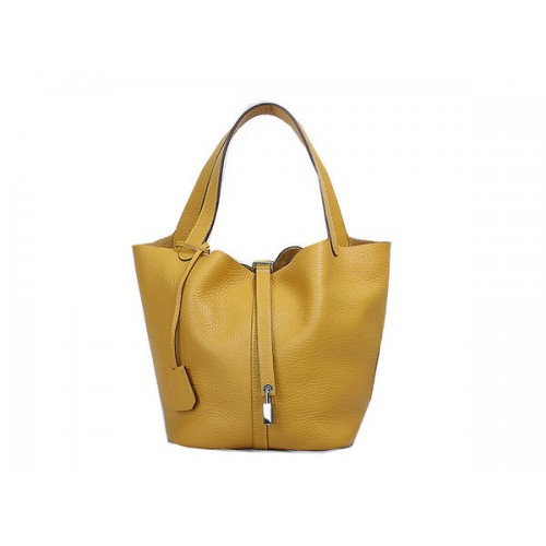 Hermes Picotin Lock MM Bag in Original Leather Yellow