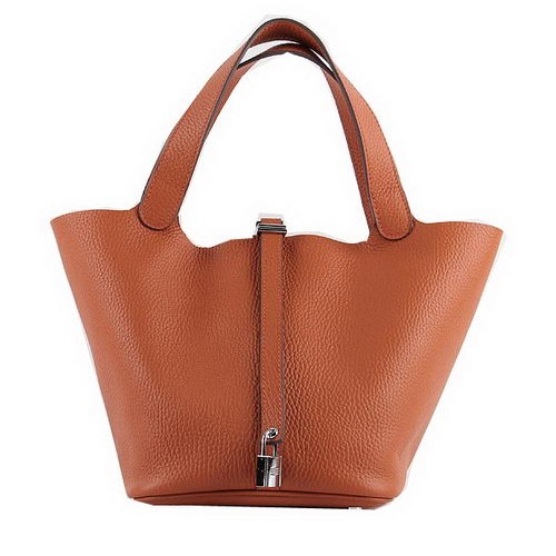 Hermes Picotin Lock MM Bags Clemence Leather H8616 Orange
