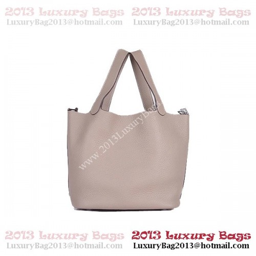 Hermes Picotin Lock PM Bag in Clemence Leather 8615 Gray