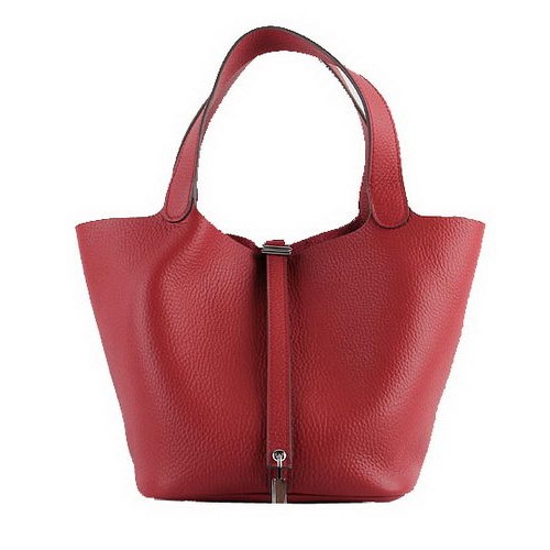 Hermes Picotin Lock PM Bags Clemence Leather H8615 Red