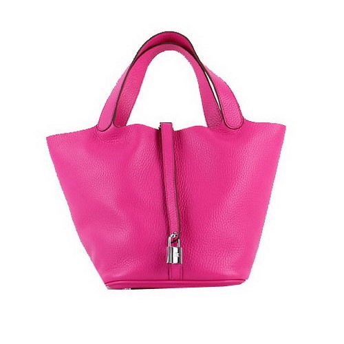 Hermes Picotin Lock PM Bags Clemence Leather H8615 Rose