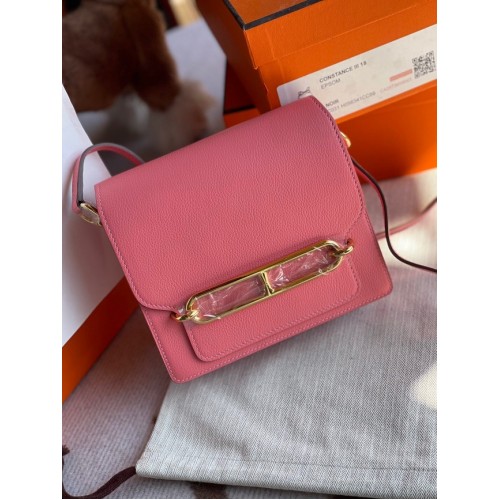 Hermes Roulis 19cm Evercolor 9D H9003 pink&Gold