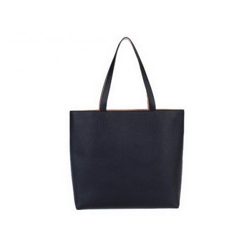Hermes Shopping Bag 36CM Totes Clemence Leather Black