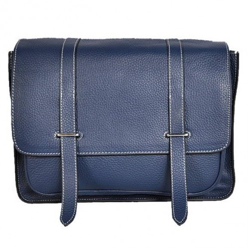 Hermes Steve 32CM Mens Bag Clemence Dark Blue