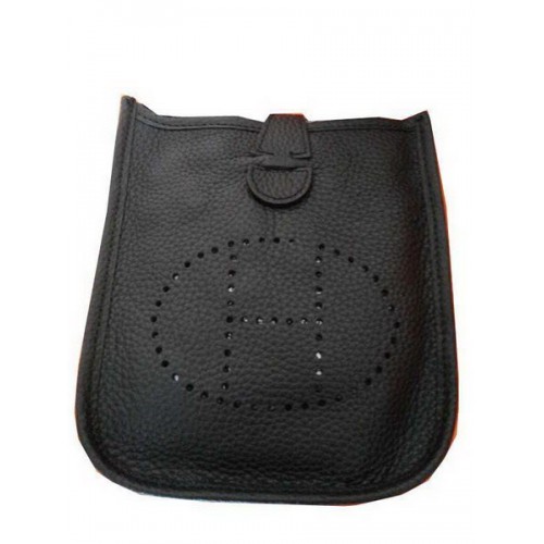Hermes mini Evelyne Messenger Bag H1608S Black