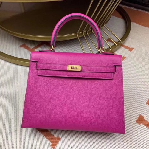 Hermes original Kelly Epsom Leather KL32 rose