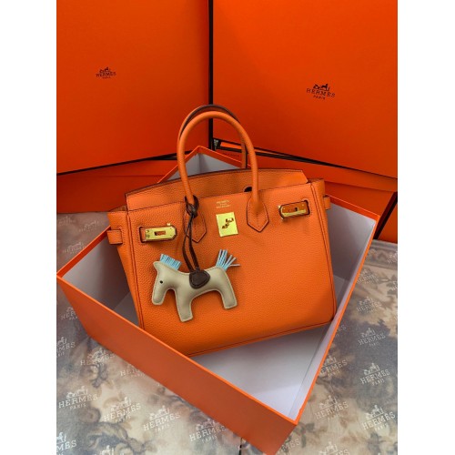 Hermes original Togo Leather HB35O Orange