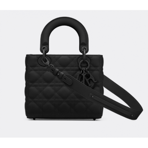 LADY DIOR MY ABCDIOR BAG Black Ultramatte Cannage Calfskin M0538SLOI