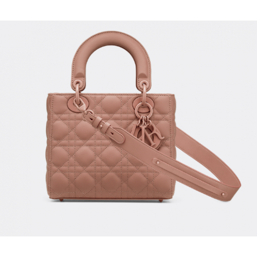 LADY DIOR MY ABCDIOR BAG Blush Ultramatte Cannage Calfskin M0538SLOI