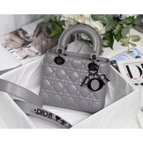 LADY DIOR MY ABCDIOR BAG Cannage Lambskin M0538I gray