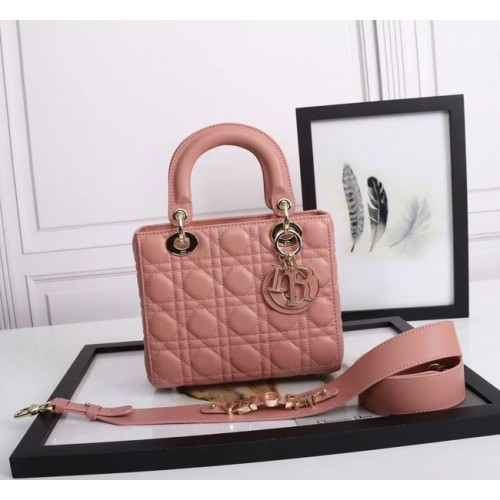 LADY DIOR MY ABCDIOR BAG Cannage Lambskin M0538O Cherry Blossom powder