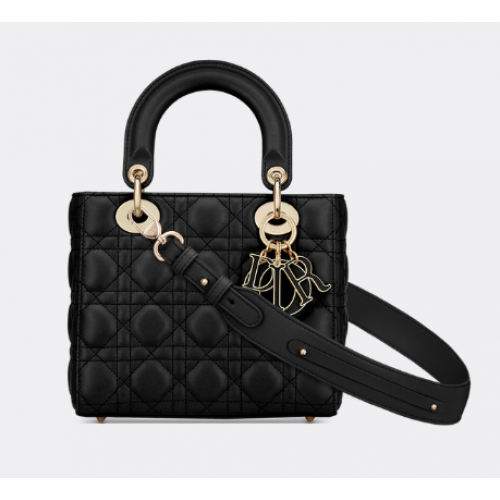 LADY DIOR MY ABCDIOR BAG Cannage Lambskin M0538O black