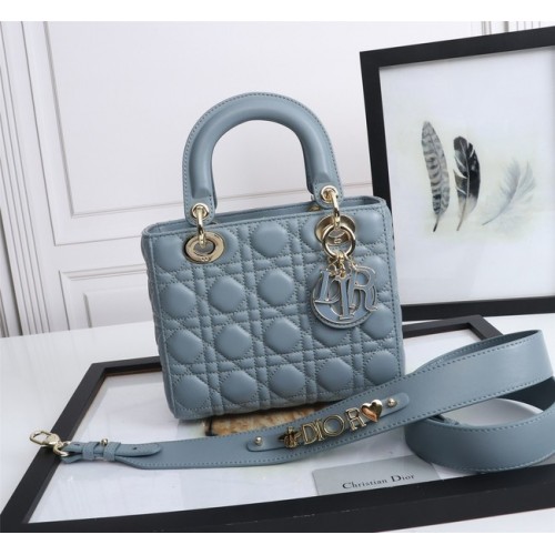 LADY DIOR MY ABCDIOR BAG Cannage Lambskin M0538O light blue