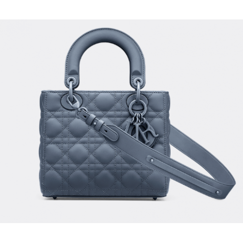 LADY DIOR MY ABCDIOR BAG Dark Denim Blue Ultramatte Cannage Calfskin M0538SLOI