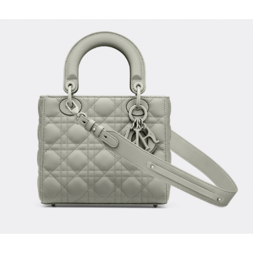LADY DIOR MY ABCDIOR BAG Gray Ultramatte Cannage Calfskin M0538SLOI