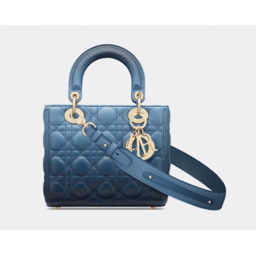 LADY DIOR MY ABCDIOR BAG Indigo Blue Gradient Cannage Lambskin M0538OS