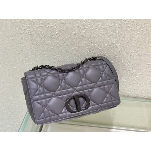 LARGE DIOR CARO BAG Gradient Cannage Lambskin M9243E gray