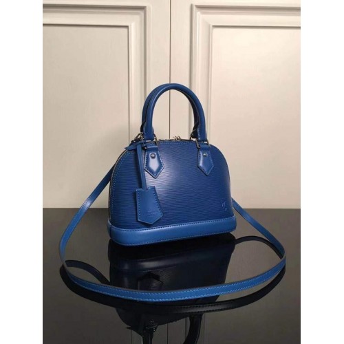 LOUIS VUITTON EPI LEATHER ALMA SMALL BAG M40303 BLUE