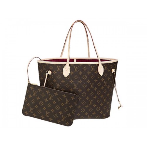 LOUIS VUITTON M40996 MONOGRAM CANVAS NEVERFULL MM FUCHSIA