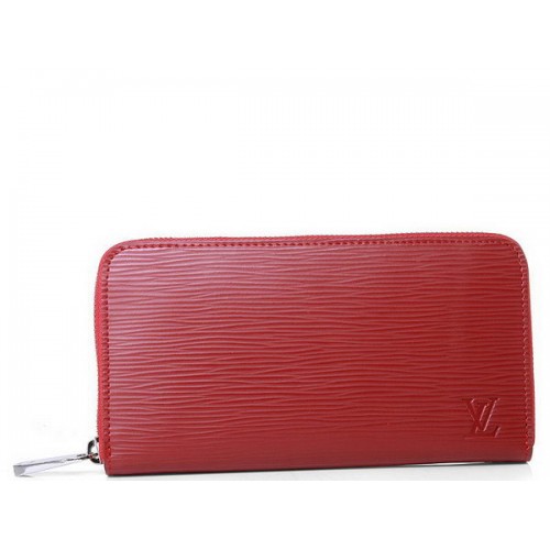 LOUIS VUITTON M6385N EPI LEATHER ZIPPY ORGANIZER RED