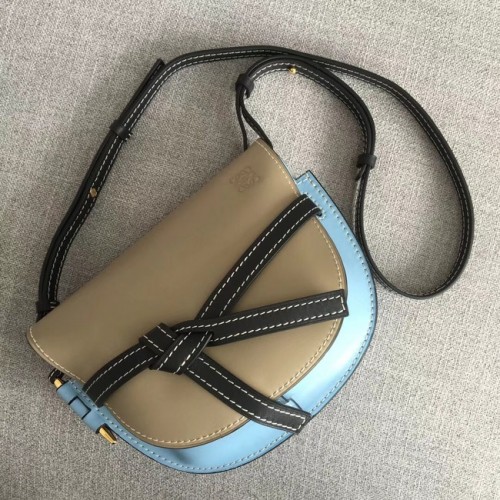 Loewe Crossbody Bags Original Leather 8088 Apricot light blue