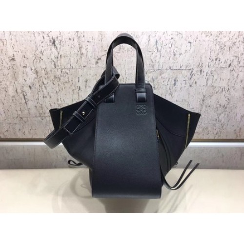Loewe Hammock Bag Original Leather A9128 Black