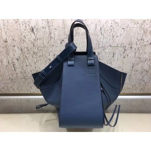 Loewe Hammock Bag Original Leather A9128 Blue