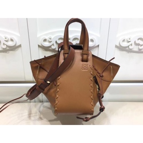Loewe Hammock Calfskin Leather Tote Bag 9127 Brown