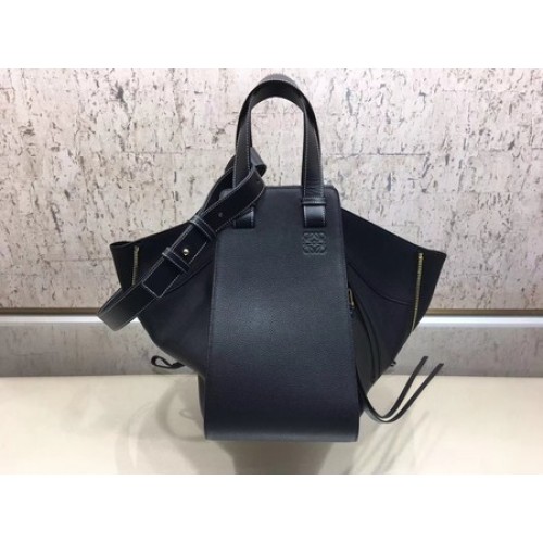 Loewe Hammock Calfskin Leather Tote Bag A9128 Black