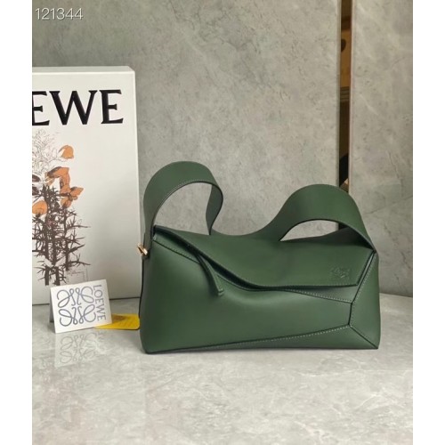 Loewe Original Leather Bag LE10188 blackish green